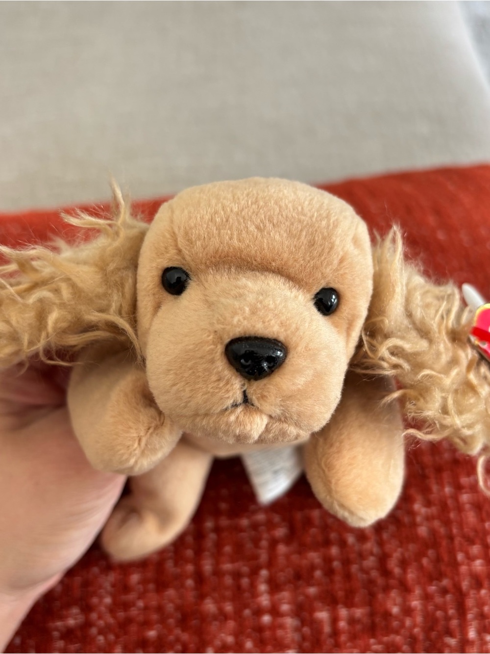 Vintage 1997 Retired Ty The Beanie Baby Original Spunky The Cocker Spaniel NWT